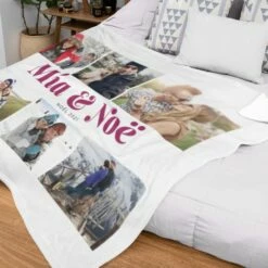 Couverture Personnalisée Avec 6 Photos Et Texte