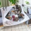 Petite Couverture Personnalisée Avec Cœur Et Texte