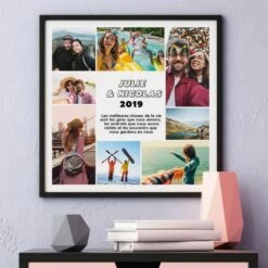 Poster Avec 8 Photos Et Texte