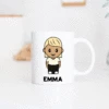 Mug Personnalisé Cartoon Femme Et Nom